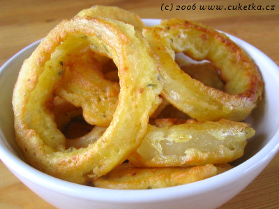 Recept: Cibulové kroužky - Onion rings